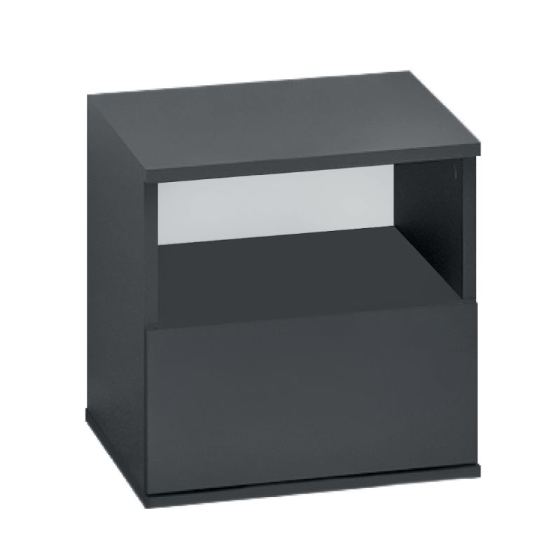 Malý elegantný nočný stolík, grafit