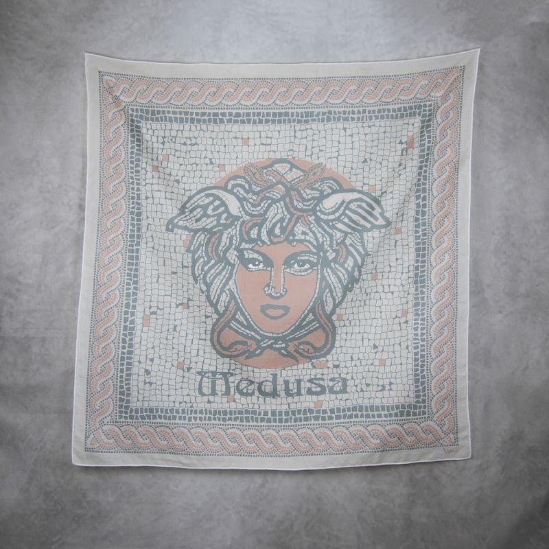 Hodvábna šatka LOSOSOVÁ MEDÚZA, 85 x 85cm