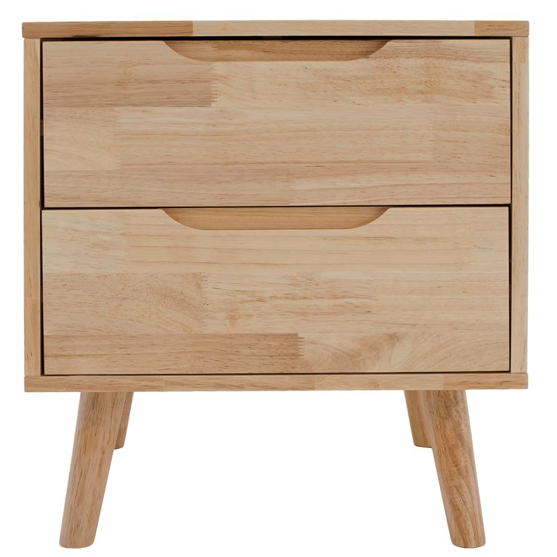Elegantný nočný stolík v modernom dizajne, masívne drevo, prírodná