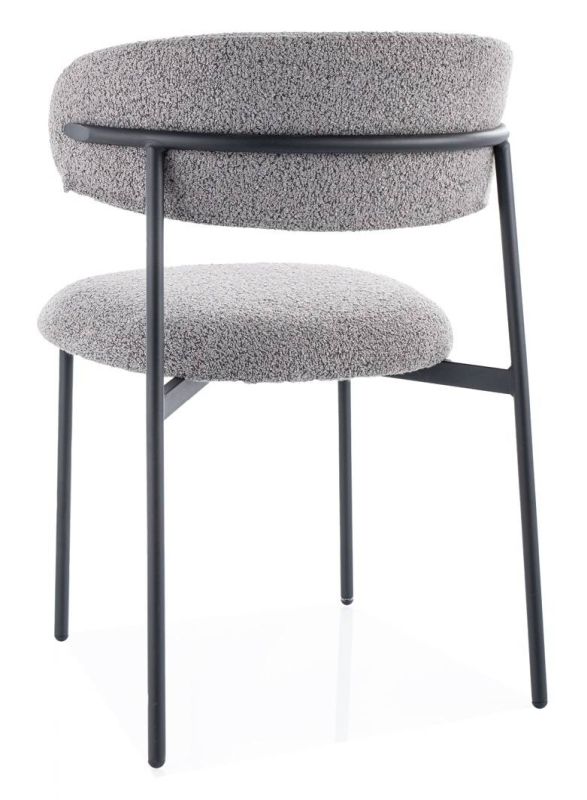 Dokonalá jedálenská stolička, čierna-sivá tap. 232