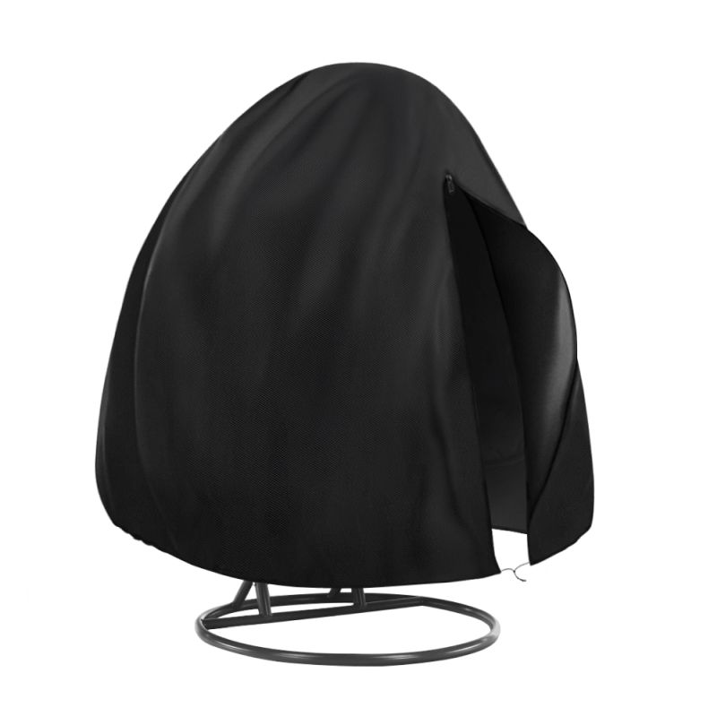 Ochranný obal na závesné dvojkreslo, čierny