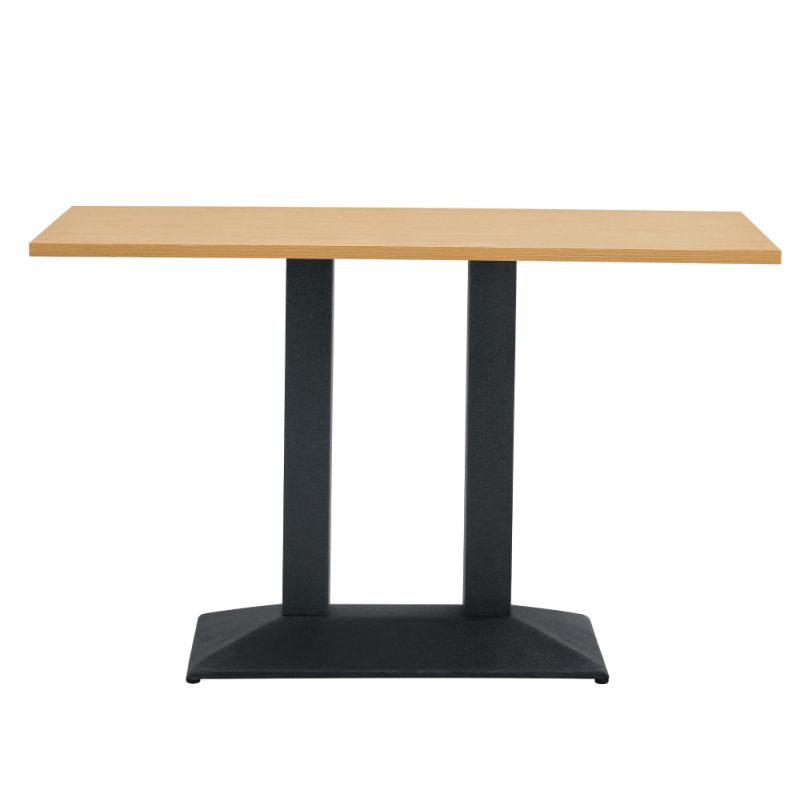 Elegantný jedálenský stôl, dub-čierna, 120x60