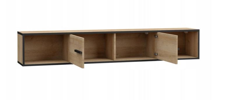 Moderná polička W1 vo farbe dub riviera