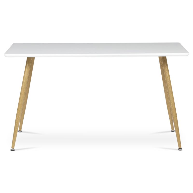 Stôl jedálenský 140x80, MDF, biela matná doska