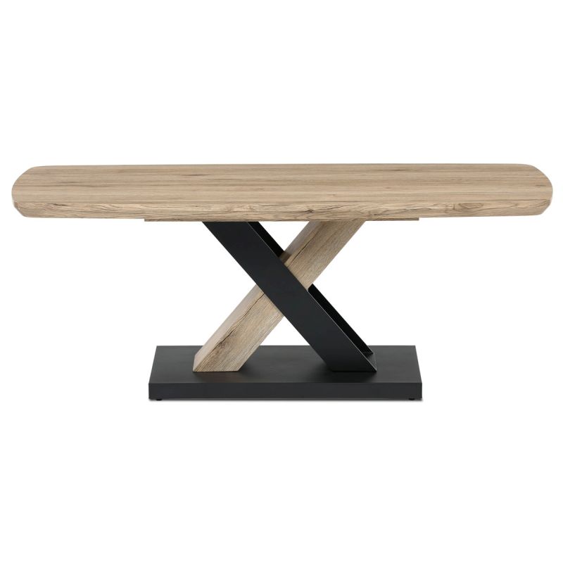 Konferenčný stôl v modernom dizajne 120x60cm, MDF doska, 3D dekor dub san remo