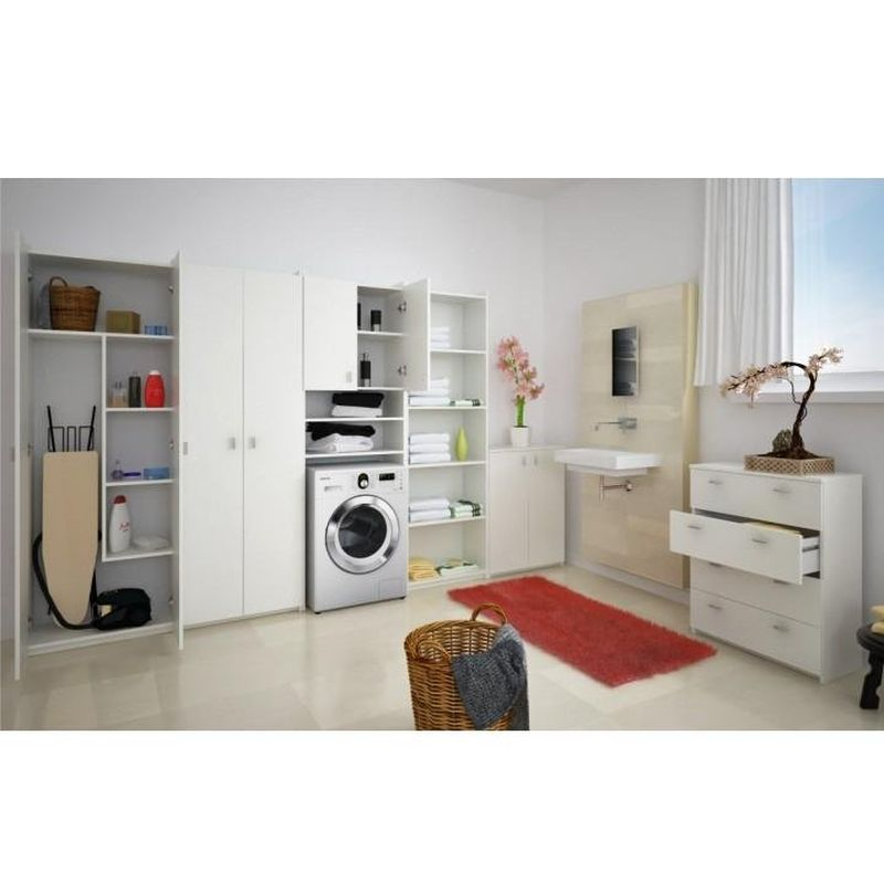 Kombinovaná skriňa do kúpeľne, biela