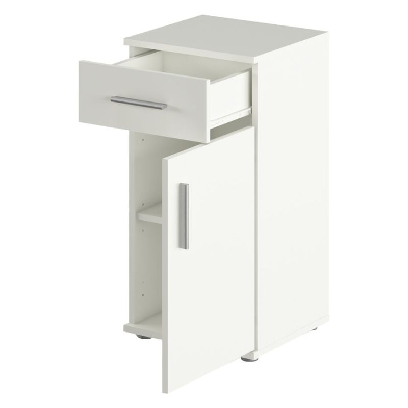 Spodná skrinka do kúpeľne, matná biela