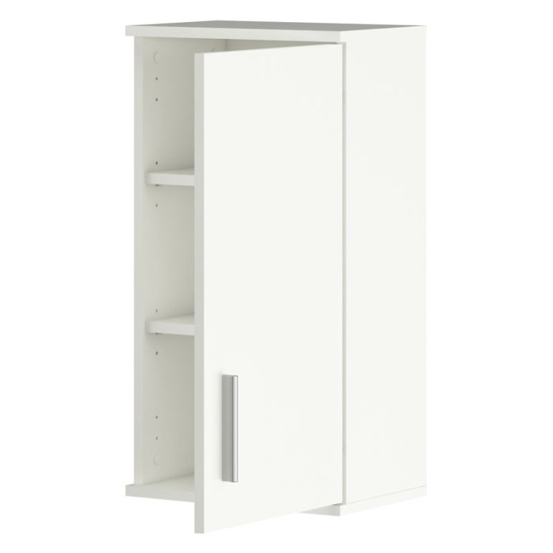 Závesná skrinka do kúpeľne, matná biela