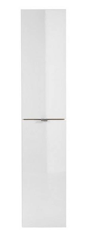 Kúpeľňová skrinka 800 dub craft/biela/biely lesk