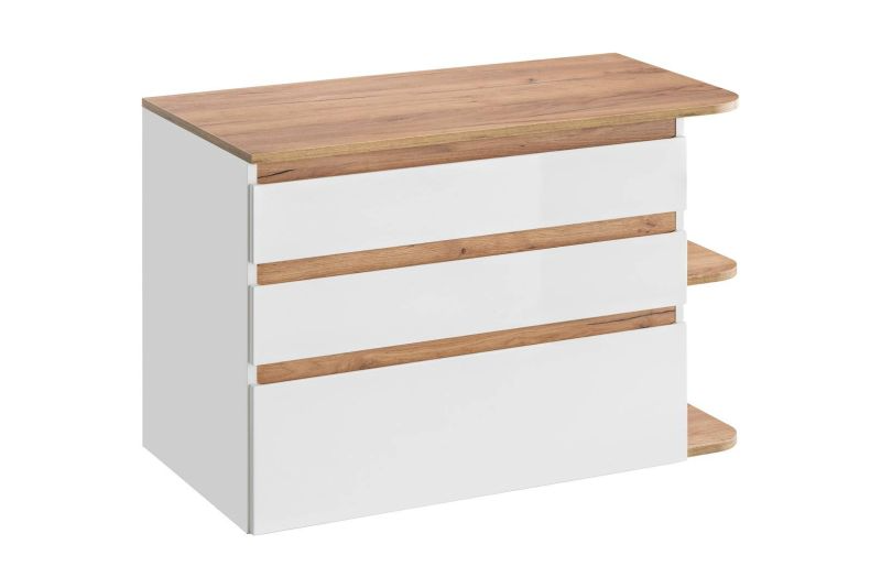 Kúpeľňová skrinka 820 biela/dub