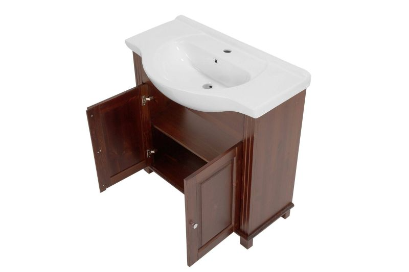 Kúpeľňová skrinka 864 retro hnedá