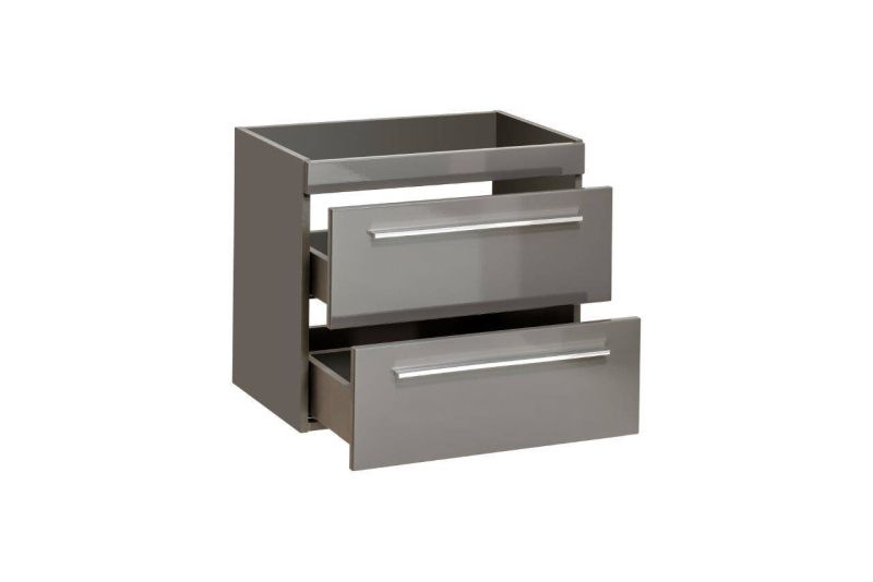 Kúpeľňová skrinka 820 sivá/sivý lesk