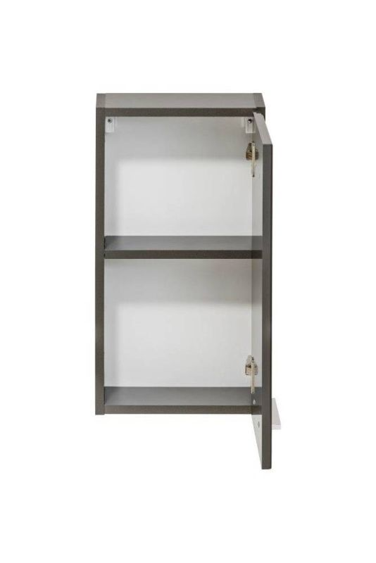 Kúpeľňová skrinka 830 sivá/sivý lesk