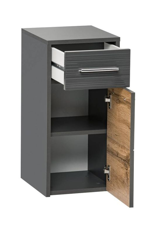 Kúpeľňová skrinka 810 dub wotan/anthracit