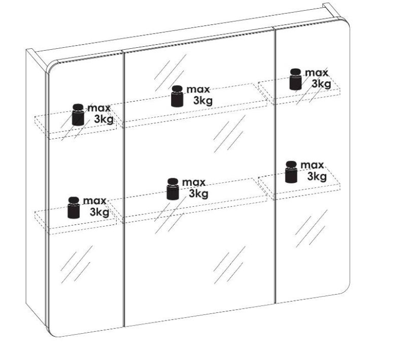 Kúpeľňová skrinka 843 dub wotan