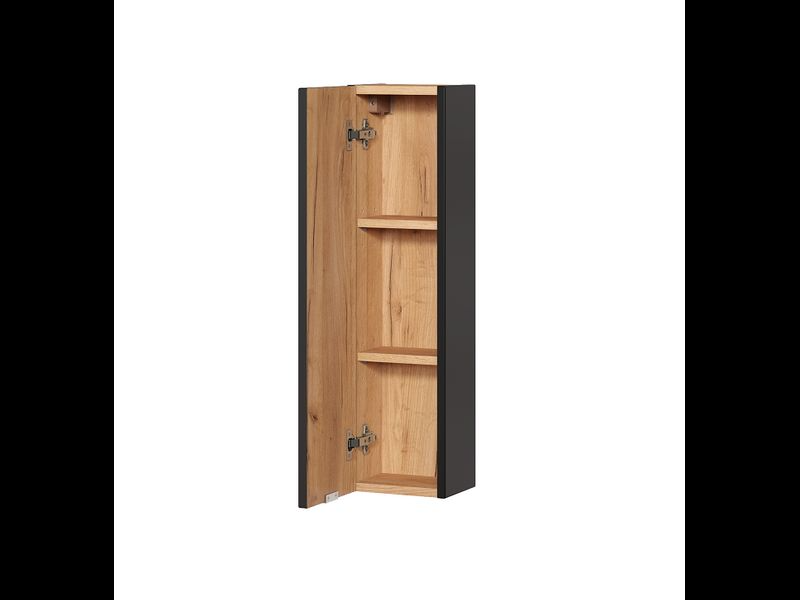 Skrinka do kúpeľne 830 dub craft/čierny mat