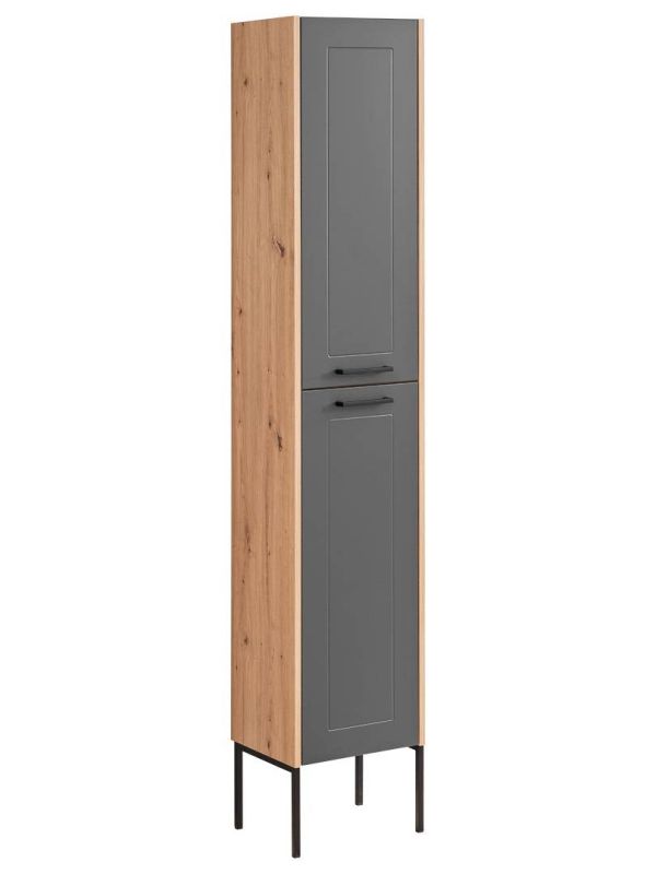 Skrinka do kúpeľne 800 graphite/artisan oak