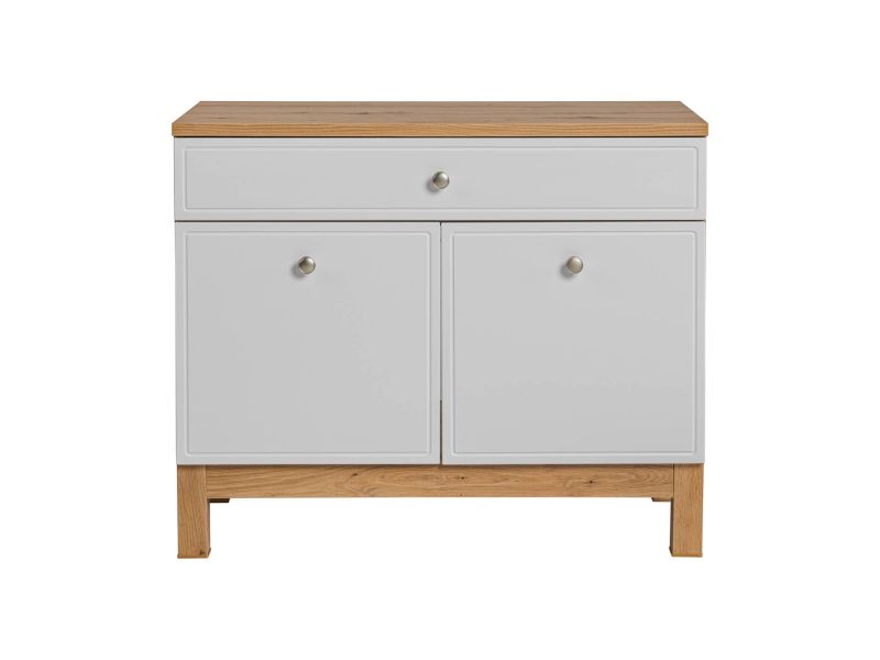 Skrinka do kúpeľne 852 dub artisan/biely mat