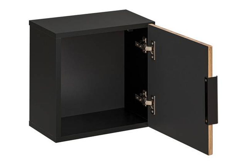 Skrinka do kúpeľne 83-01-D-1D čierne/dub wotan