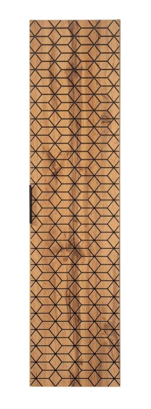 Skrinka do kúpeľne 80-01-D-1D, dub wotan-čierna