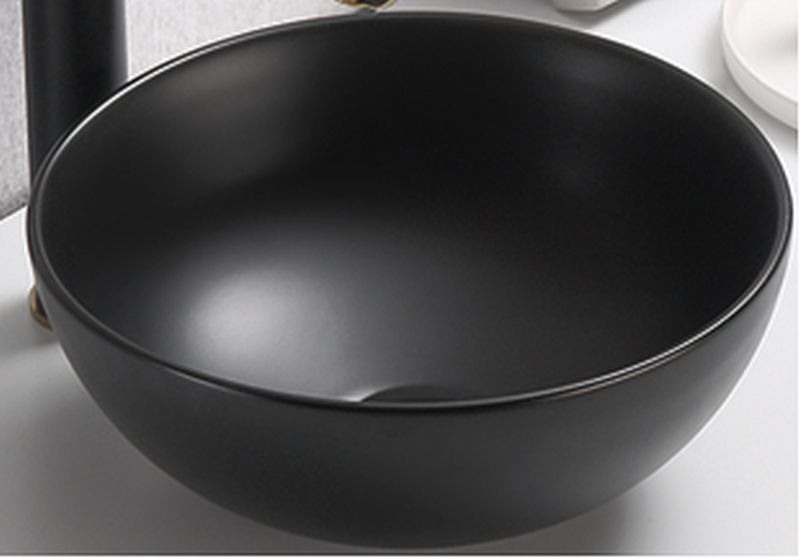 Umývadlo na dosku DOMI MB, čierny mat