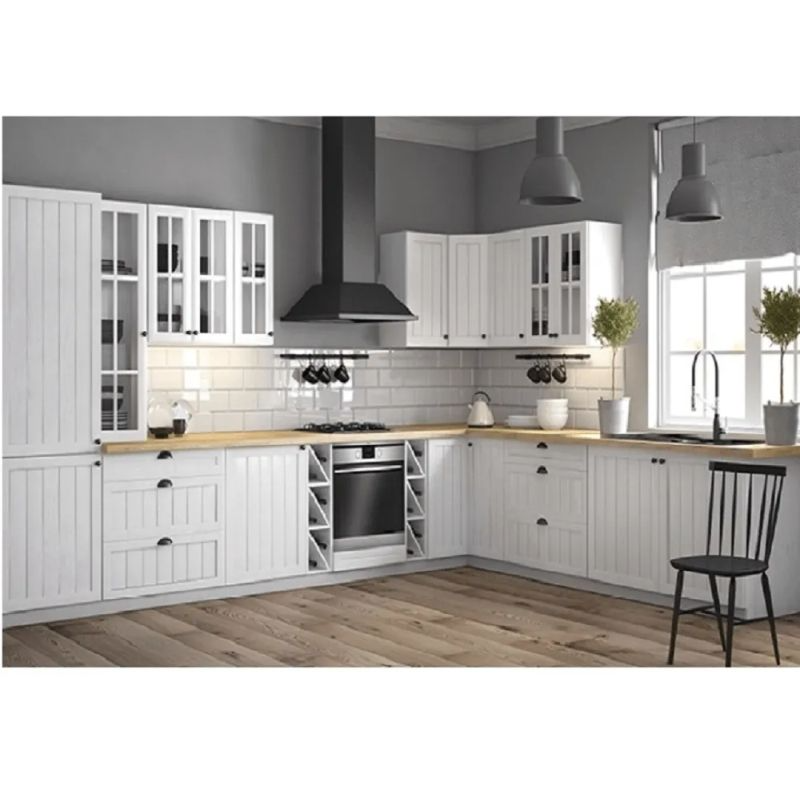 Horná skrinka G30S, ľavá, biela-sosna andersen, 1x dvierka