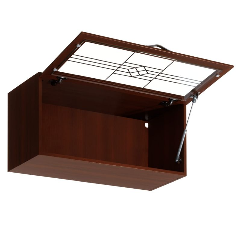 Horná skrinka G80KS so sklom, orech Milano, 1x dvierka