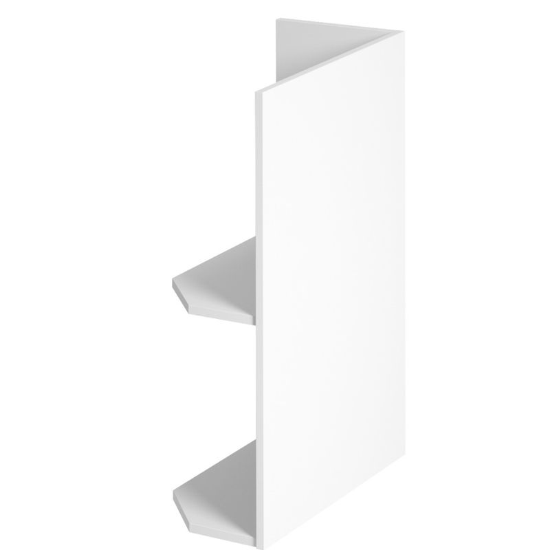 Spodná skrinka biela, D25PZ, ľavá, otvorená