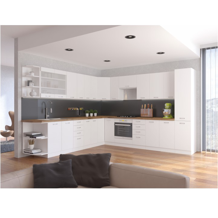 Horná skrinka, biela, 50 OK-40, 1x dvierka