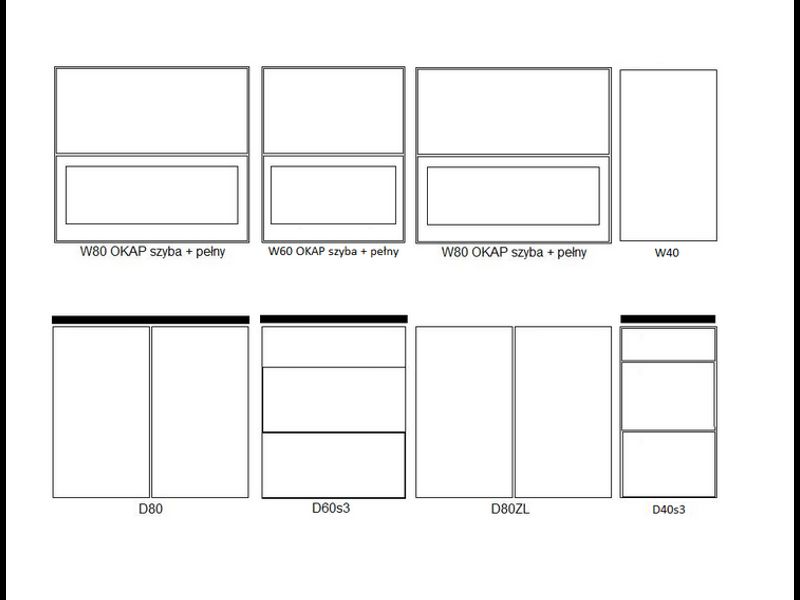 Kuchynská zostava 260 biely lesk
