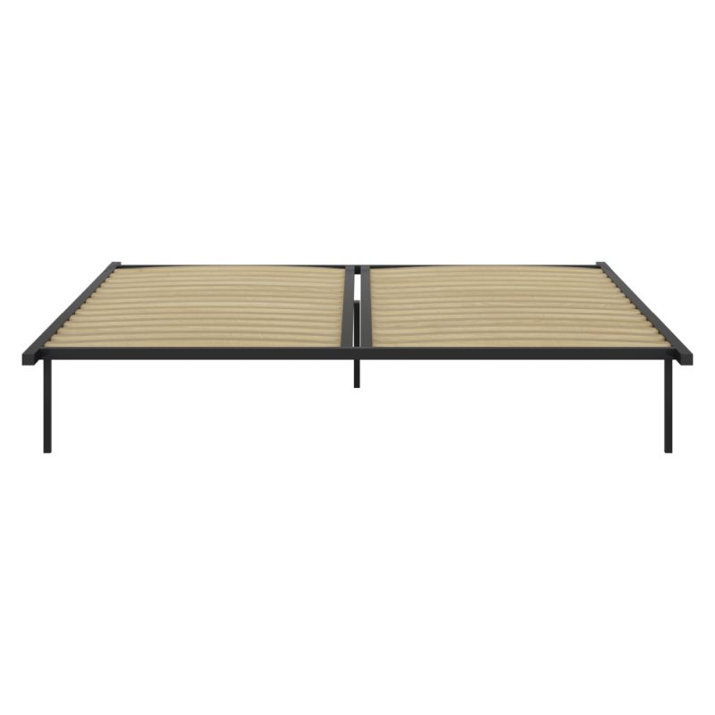 Samonosný rošt lamelový, čierny kov-breza, 180x200