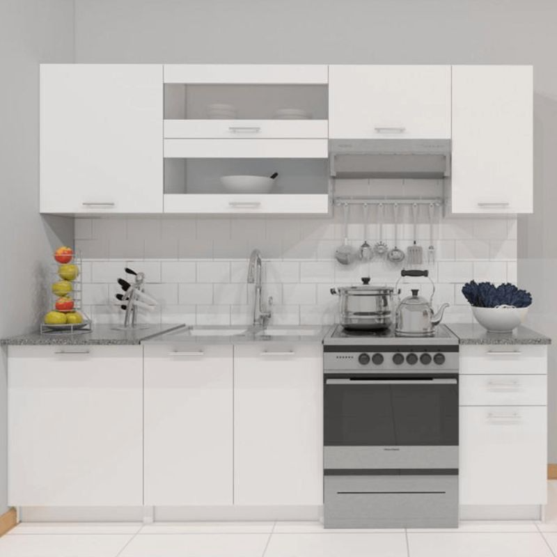 Horná skrinka W - 60, biela, ľavá, 1x dvierka