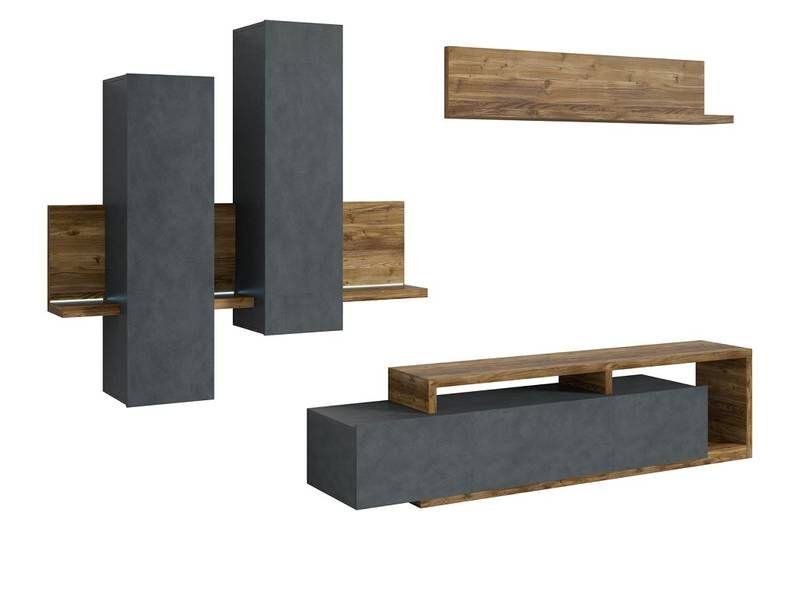 Moderný systém obývacej steny appenzeller fichte-matera