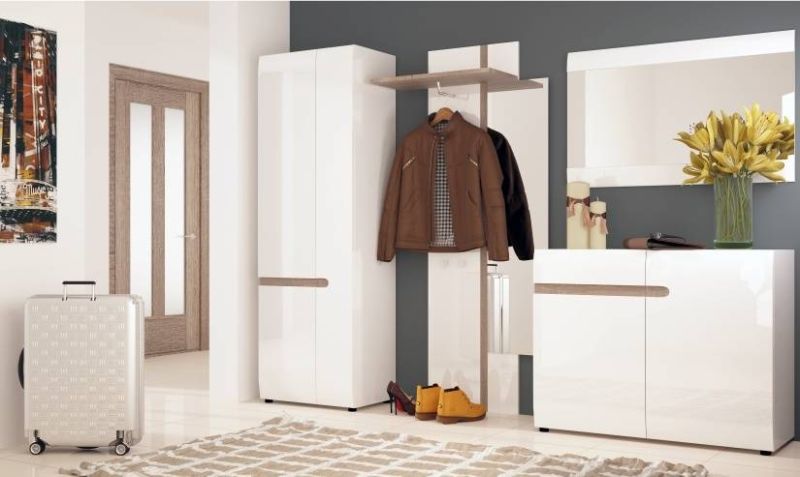 Polička TYP 60 biela-dub truflowy