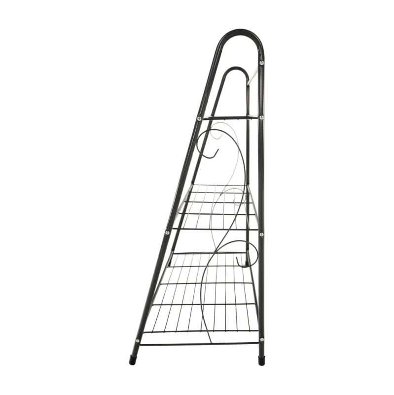 Regál, 3-policový, tmavosivý