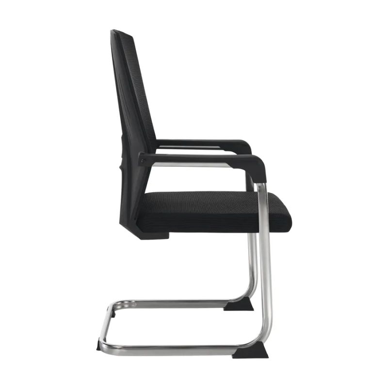 Zasadacia stolička s opierkami na ruky, čierna