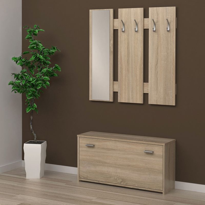 Jednoduchá predsieňová zostava, dub sonoma