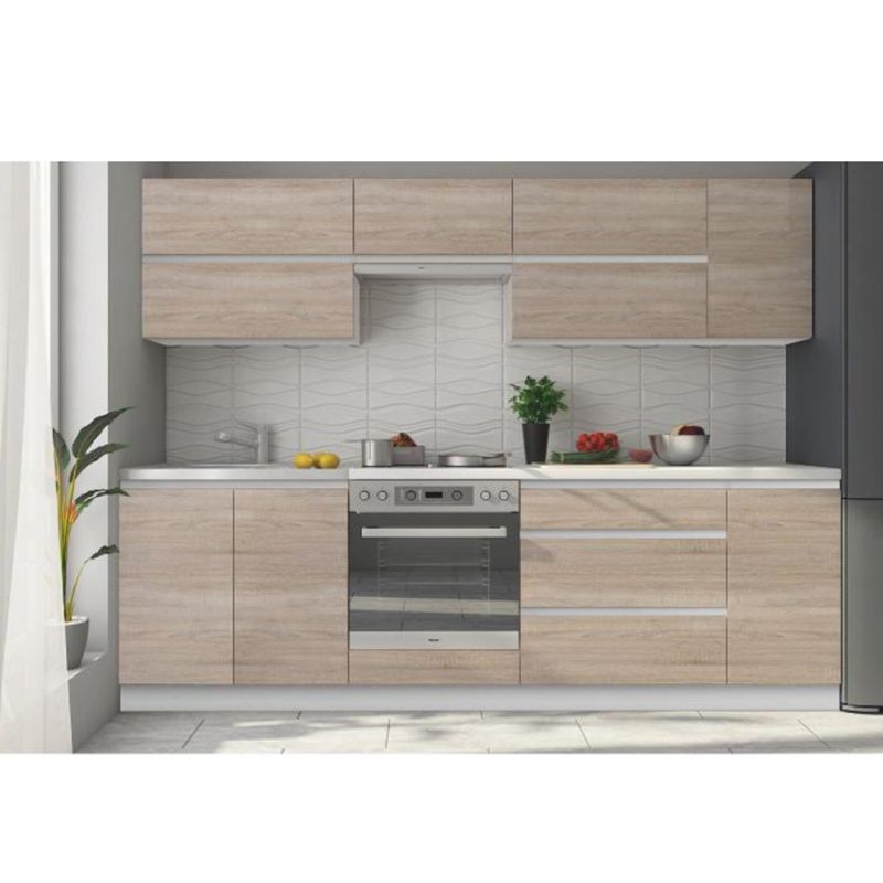 Skrinka horná G 80, dub sonoma-biela, 2x dvierka