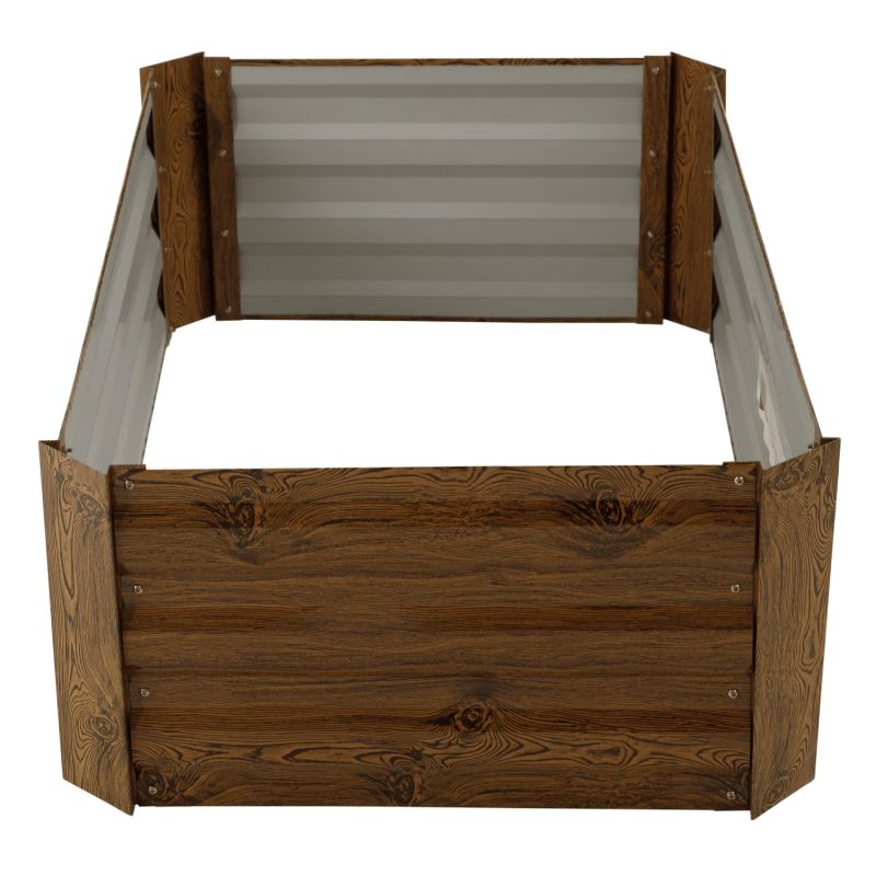 Vyvýšený záhon 100x60, hnedá oceľ