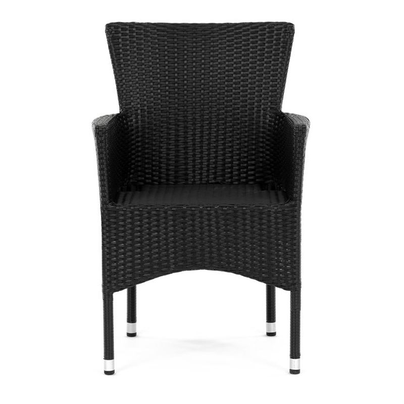 Štýlová záhradná stolička v čiernom prevedení
