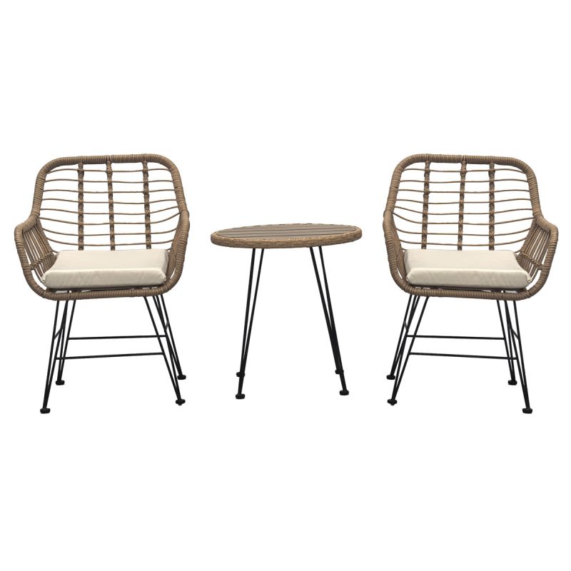 Elegantný záhradný set 1+2 v prírodnom prevedení