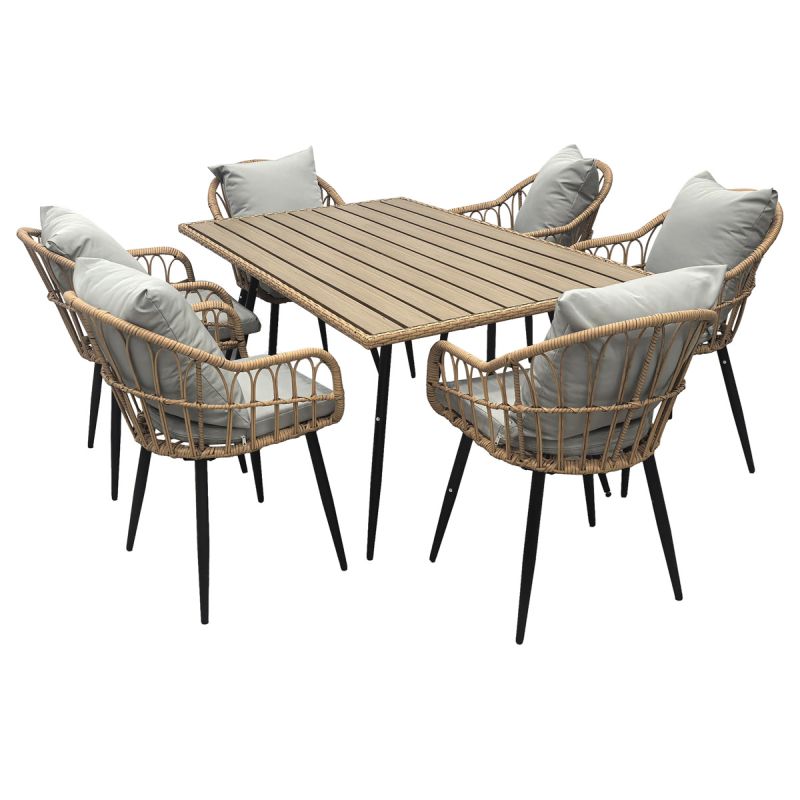 Moderný záhradný stôl z odolného polywoodu