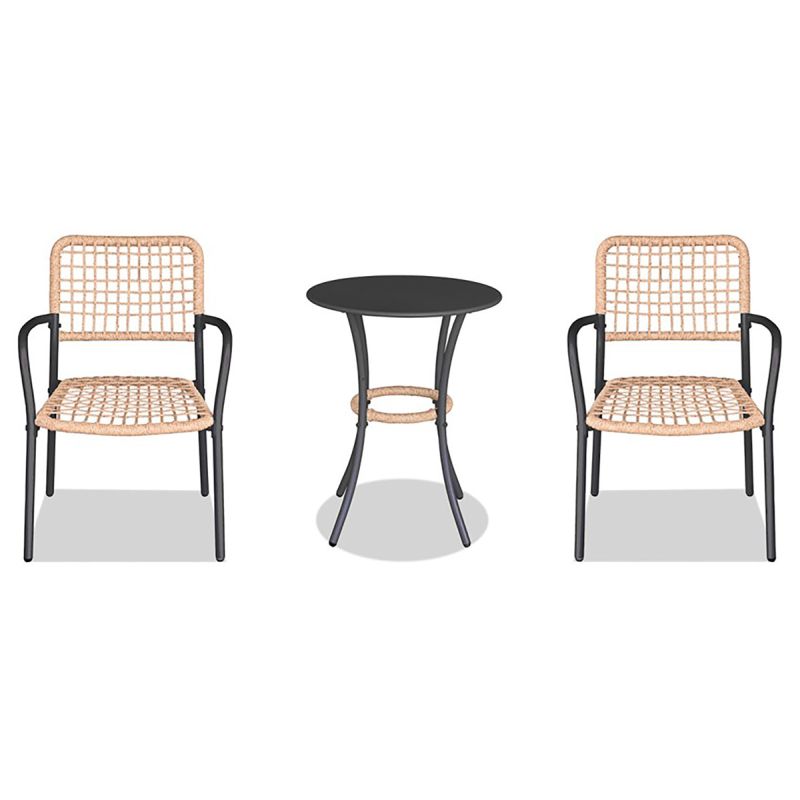 Záhradný set 1+2 z polyratanu v prírodnom odtieni