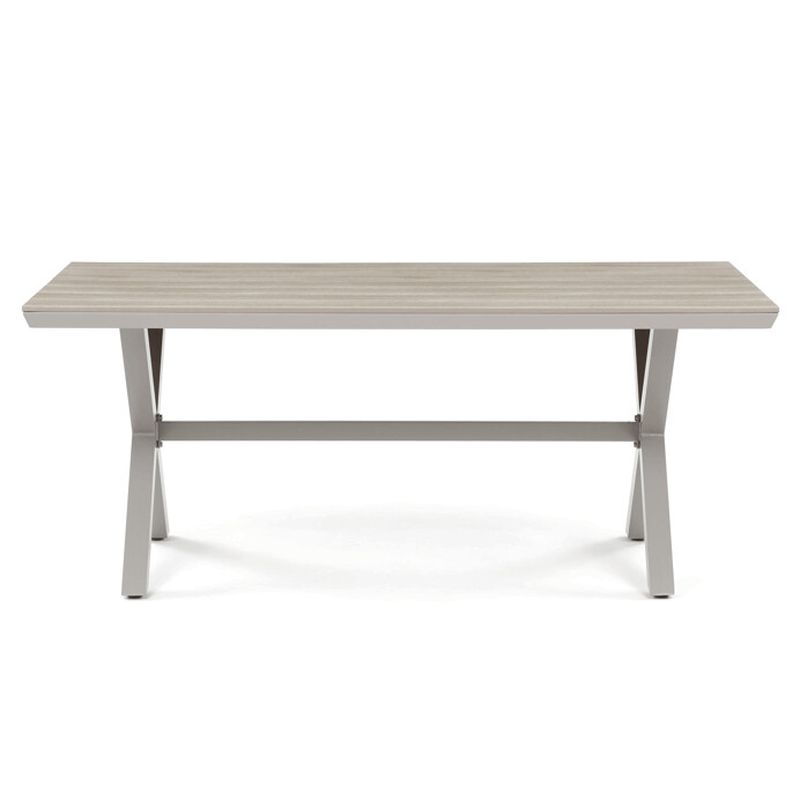 Stôl záhradný 180x100, doska polywood v dekore svetlého duba