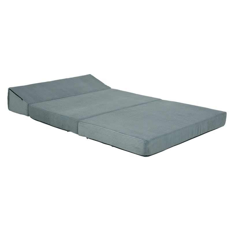 Skladací matrac do tvaru dvojkresla, mentolová