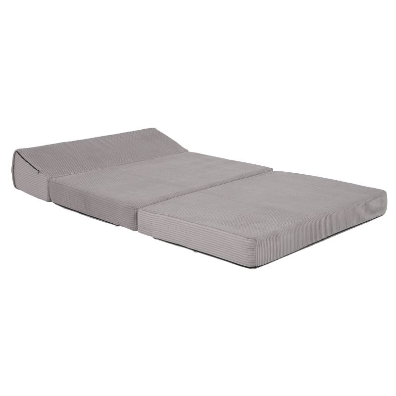 Skladací matrac do tvaru dvojkresla, sivá