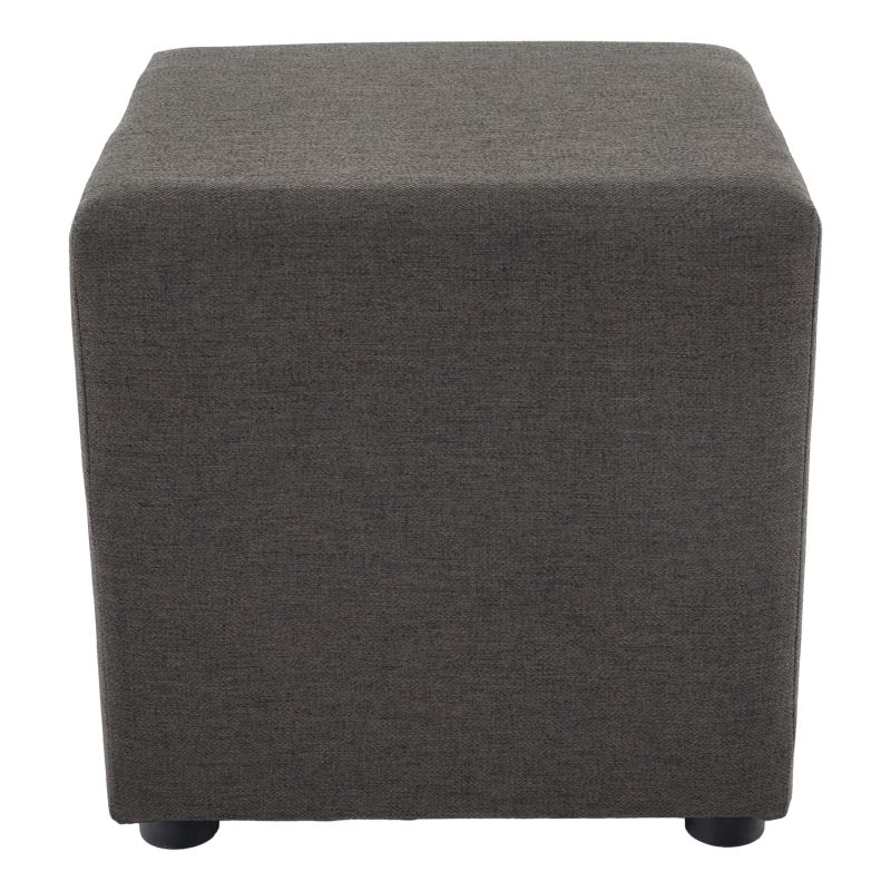 Praktický taburet, látka Twist sivohnedá