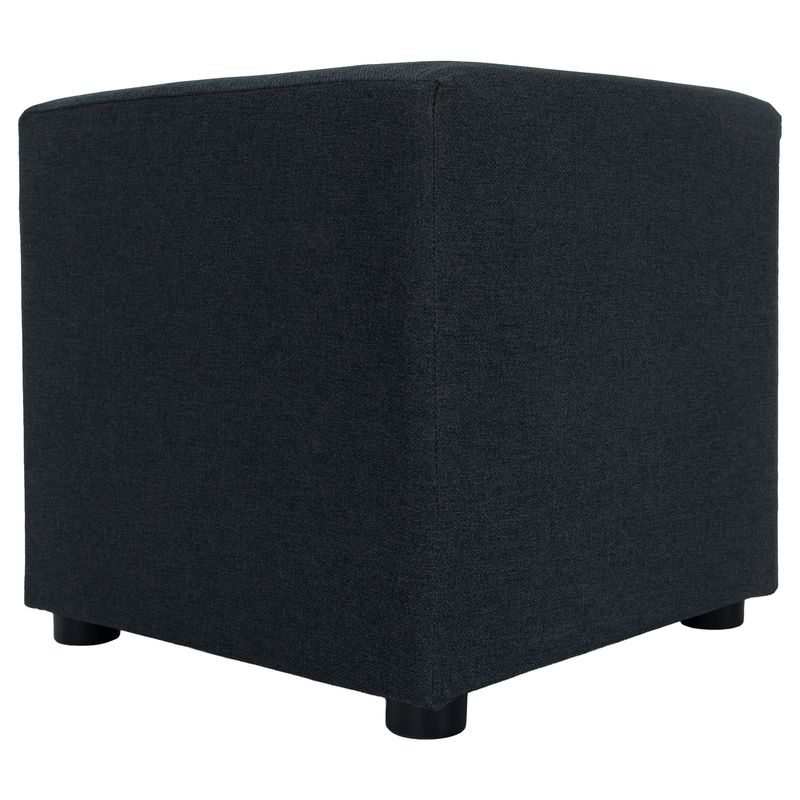 Praktický taburet, látka Twist tmavosivá