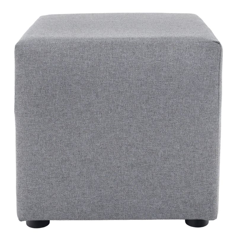 Praktický taburet, látka Twist sivá