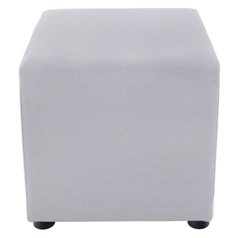 Praktický taburet, látka Savana svetlosivá